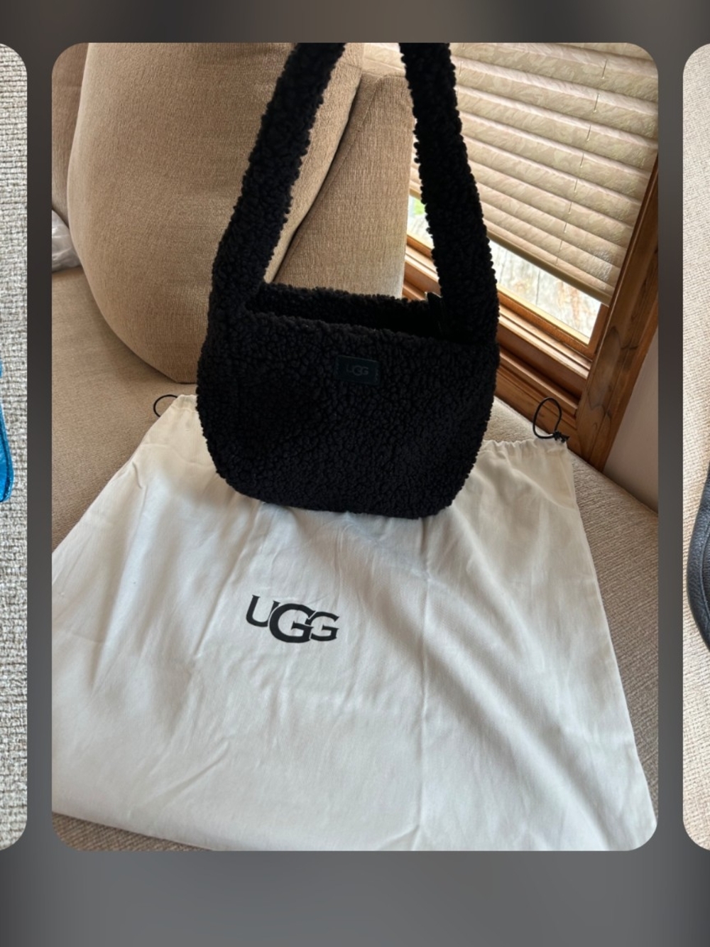 UGG Black Sherpa Shoulder Bag